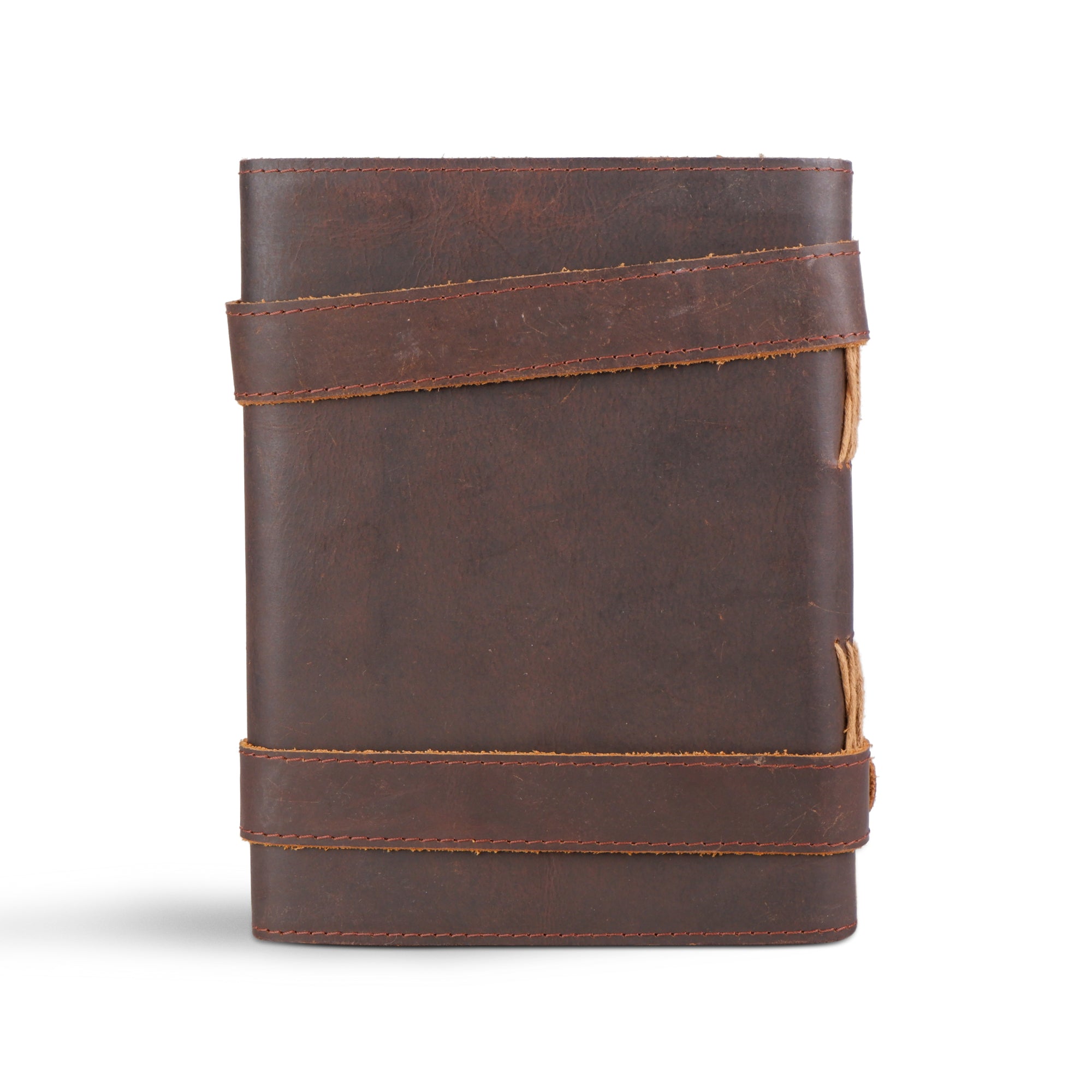 Vintage Dark Brown Leather Journal thumbnail 5
