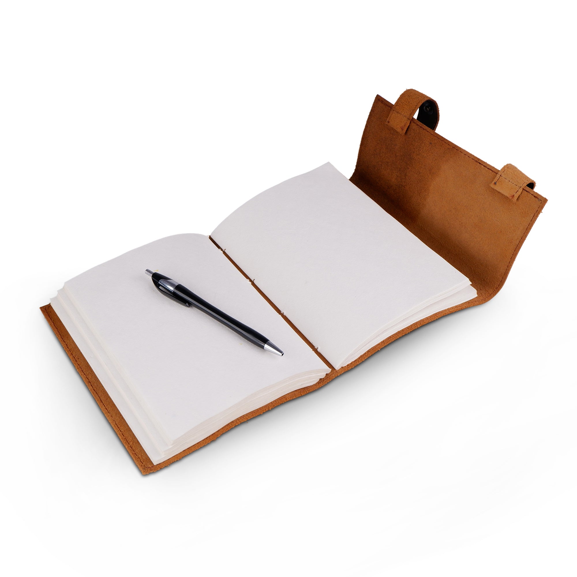 Vintage Dark Brown Leather Journal thumbnail 6