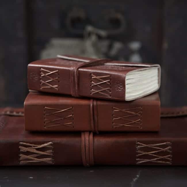 IndiFash - Vintage Embossed Unique Design 7″5 Handcrafted Leather Journal/Diary 200 page | 100% Genuine Leather