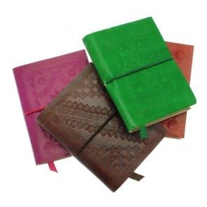 IndiFash - Vintage Colorful Design 7″5 Handcrafted Leather Journal/Diary 200 page | 100% Genuine Leather