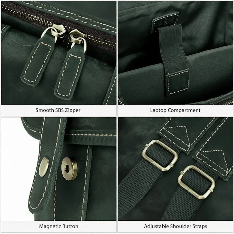 Vintage Travel Laptop Backpack thumbnail 3
