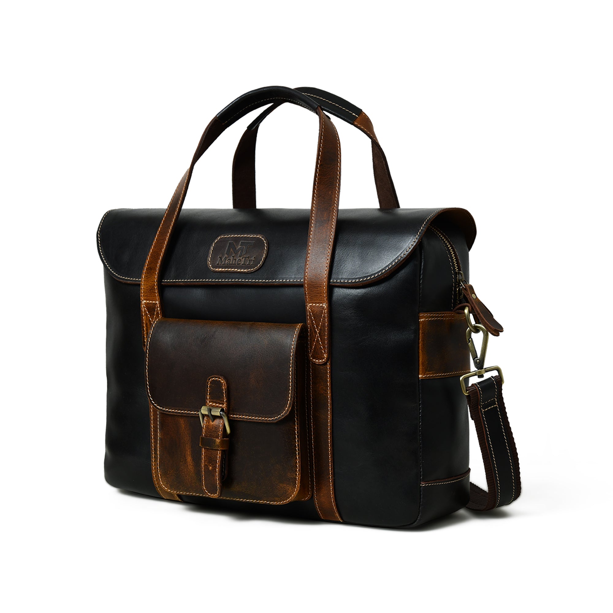 Walker Buffalo Leather Office Travel Bag thumbnail 3