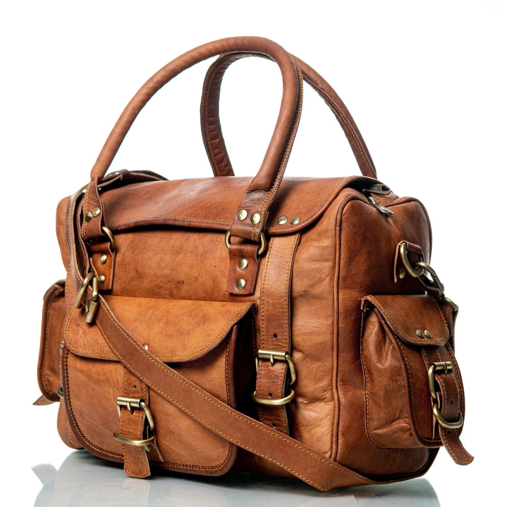 Walker Leather Office Travel Bag thumbnail 2