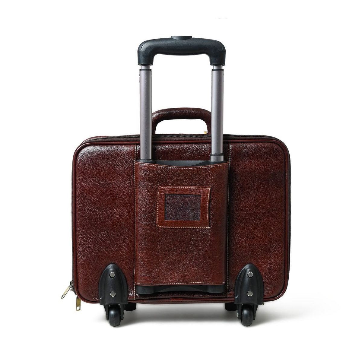 Wanderer Leather Trolly Suitcase Bag thumbnail 8