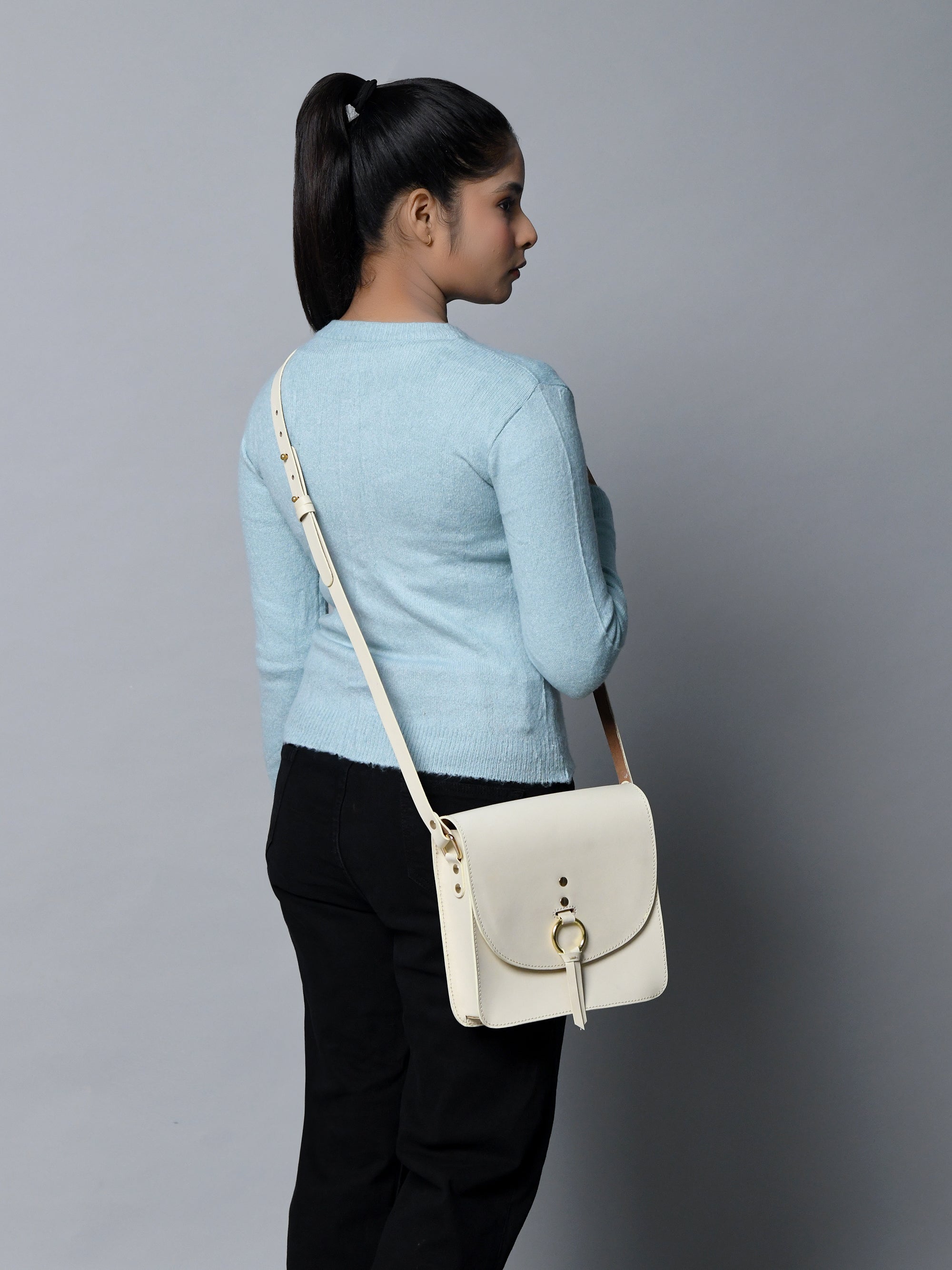 White Elegance Crossbody Sling Bag thumbnail 2