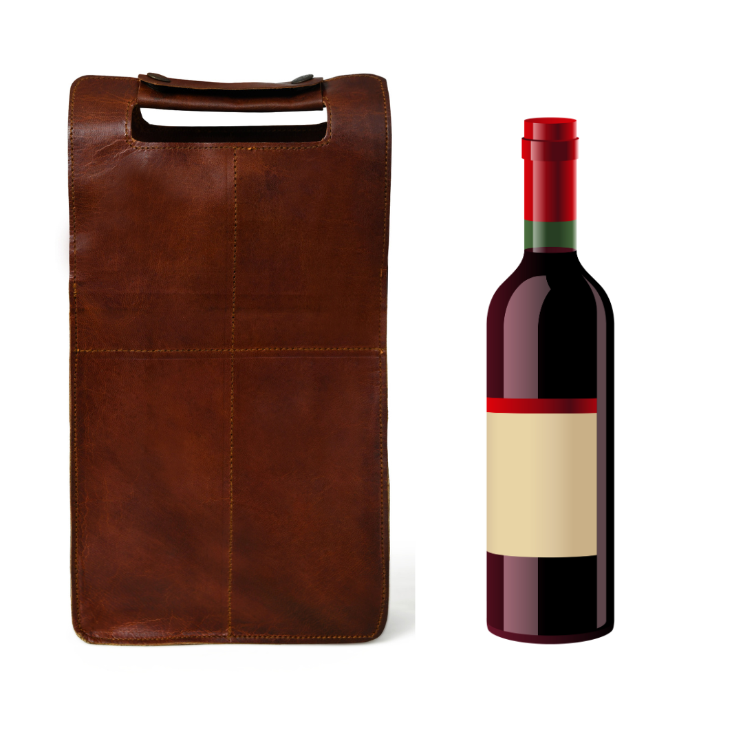 Wine Bottle Leather Cover thumbnail 3