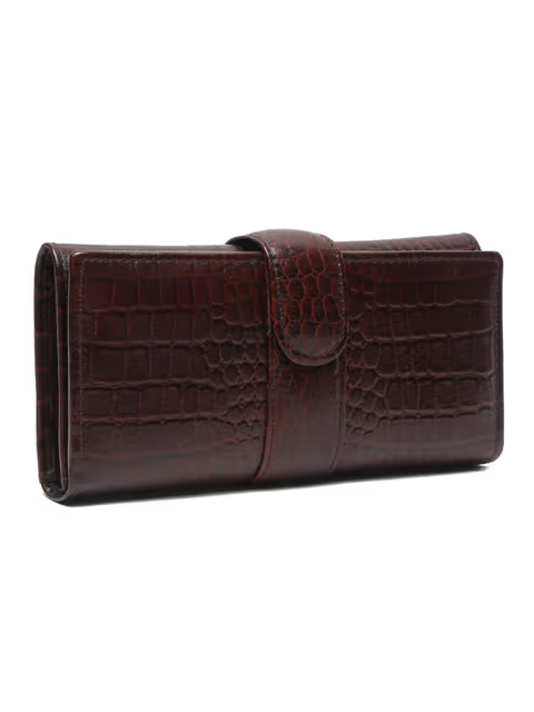 Women brown Leather Clutch thumbnail 2