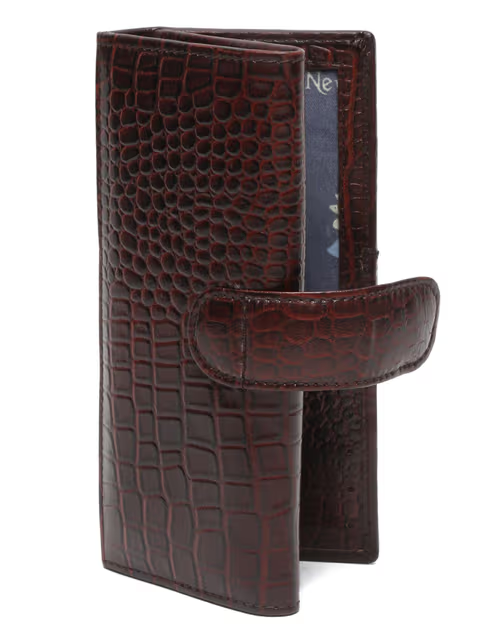 Women brown Leather Clutch thumbnail 4