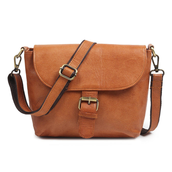 Women’S Mini Tan Satchel Purse