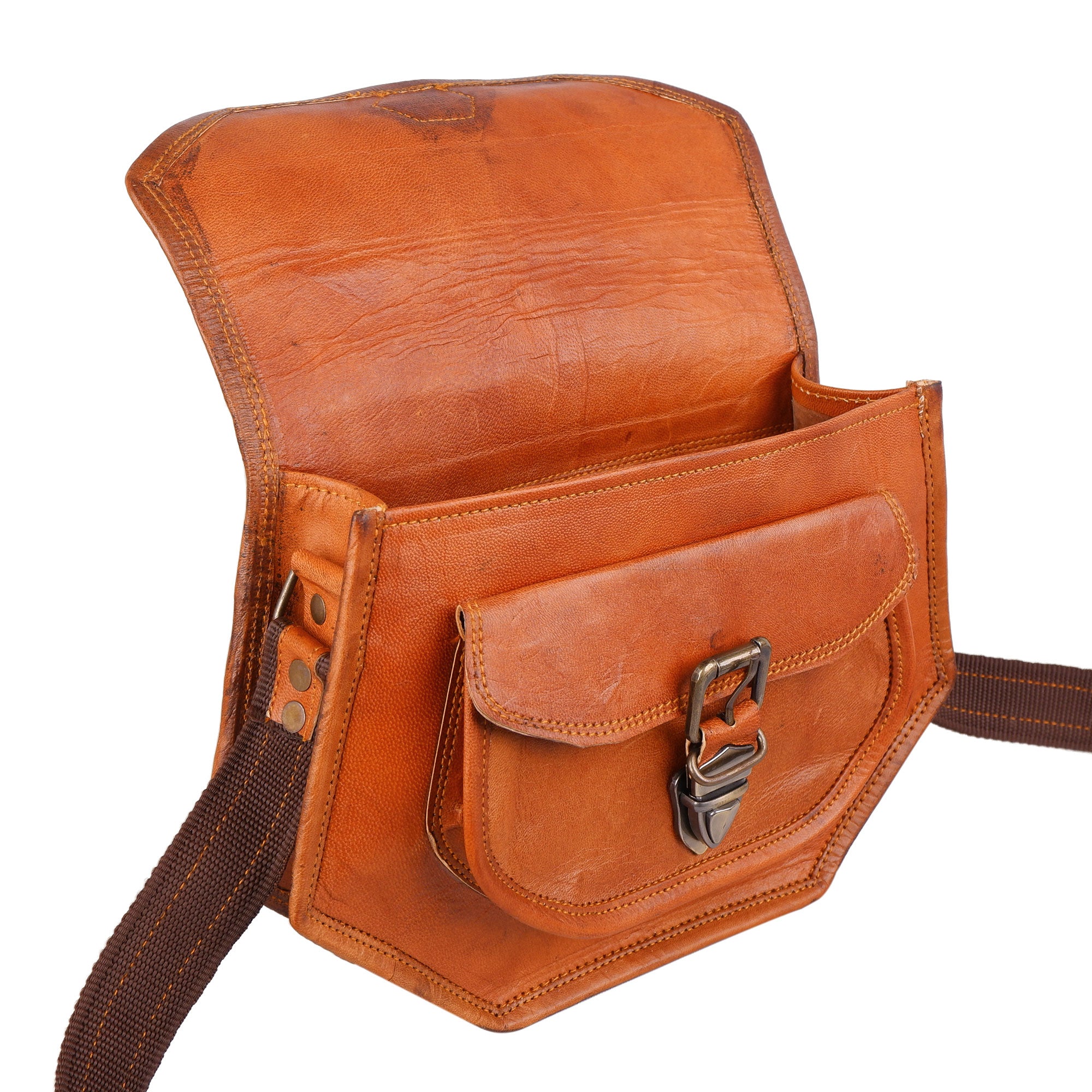 Women's Brown Real Leather Purse thumbnail 13