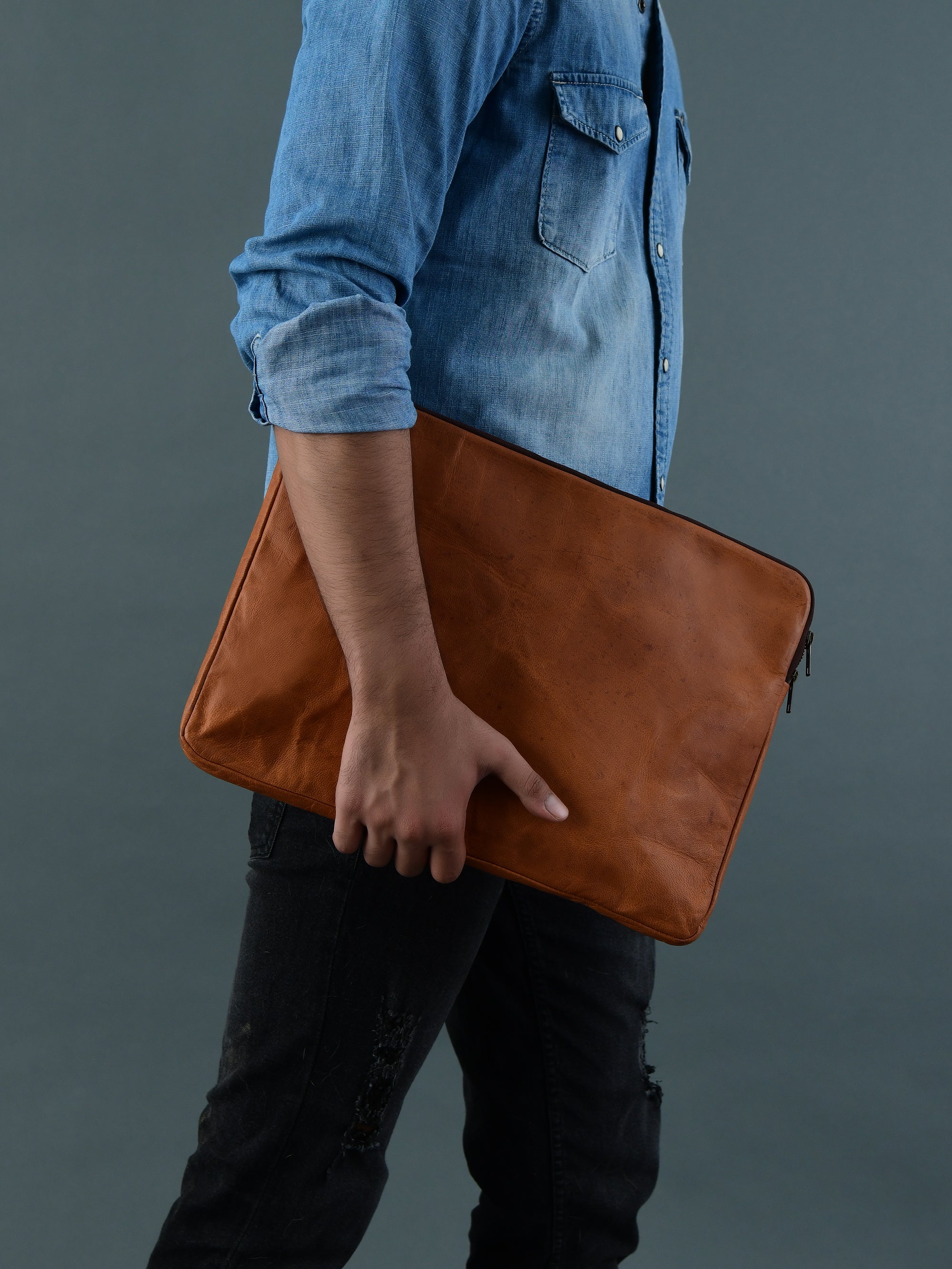 Zento Laptop Sleeve - Tan Brown thumbnail 9
