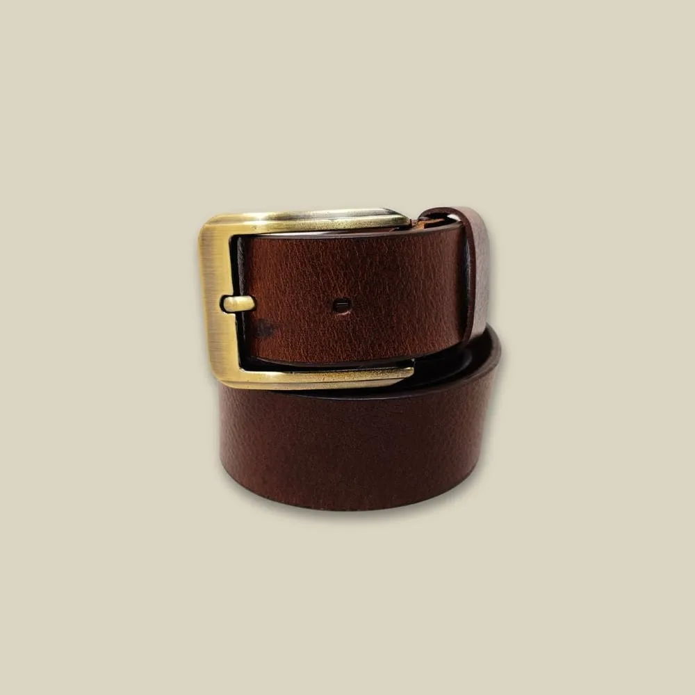 Zian AR Mens Brown Genuine Leather Formal & Casual Belt