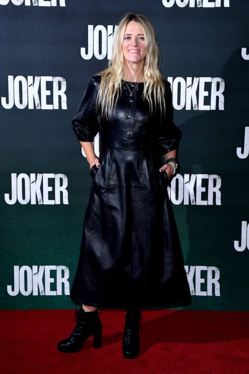 Edith Bowman at a special screening of the Joker - Leather Dress