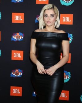 Bebe Rexha at JBL Fest 2019 – Leather Dress