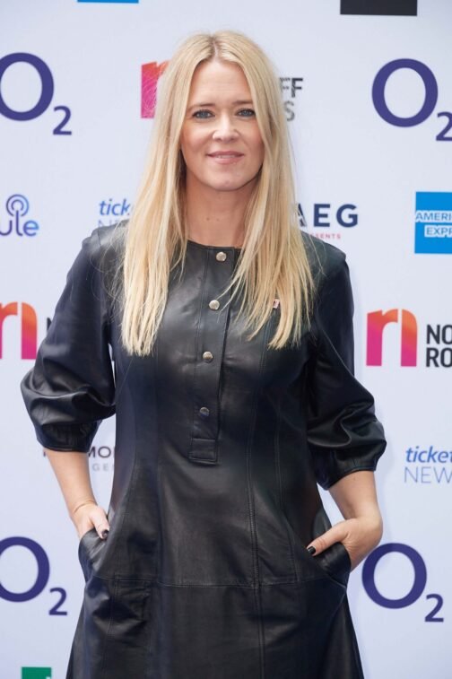 Edith Bowman at Nordoff Robbins Silver Clef Awards - Leather Dress - Image 2