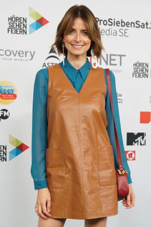 Eva Padberg at Vaunet Sommerfest - Leather Dress - Image 2