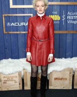 Julia Garner at the IMDb Studio – Leather Dress