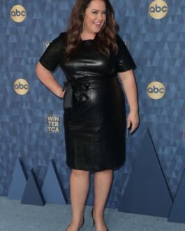 Katy Mixon at ABC TCA Winter Press Tour 2020 – Leather Dress