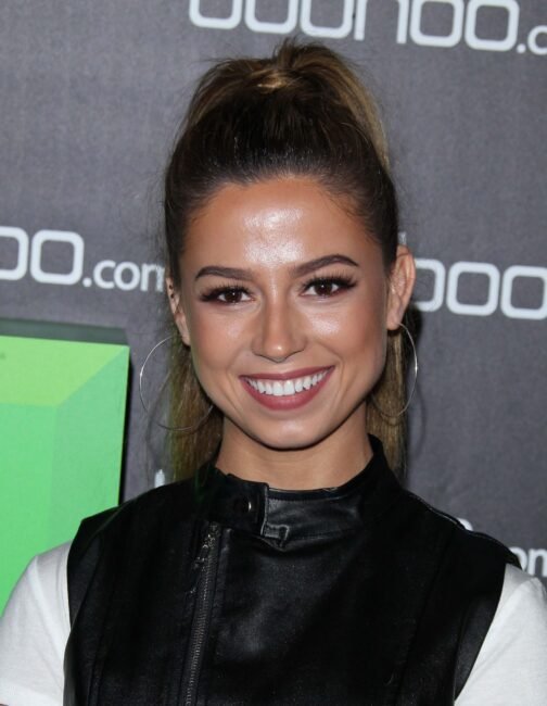 Kristina Schulman at boohoo Hosts The Zendaya Edit Block Party - Leather Dress - Image 4