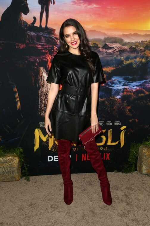 Lilimar at Mowgli premiere in LA - Leather Dress - Image 6