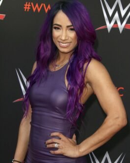 Sasha Banks at WWE FYC Event – Leather Dress