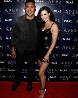 Scheana Marie at Clique Hospitalitys APEX Social Club – Leather Dress