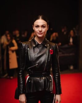 Sophie Skelton at BAFTA Scotland Awards – Leather Jacket