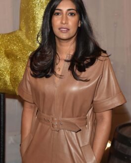 Tina Daheley at Centrepoints Ultimate Pub Quiz Event – Leather Dress