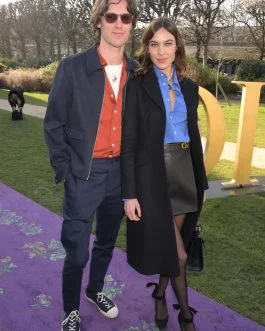 Alexa Chung attends Dior Haute Couture SS 2020 Show Paris – Leather Skirt
