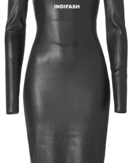 Womens Leather Dress - LD001