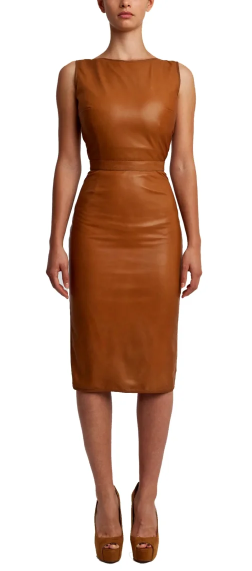 Womens Leather Dress - LD119