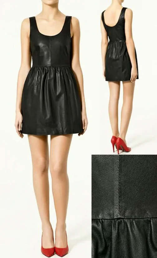 Womens Leather Dress - LD127