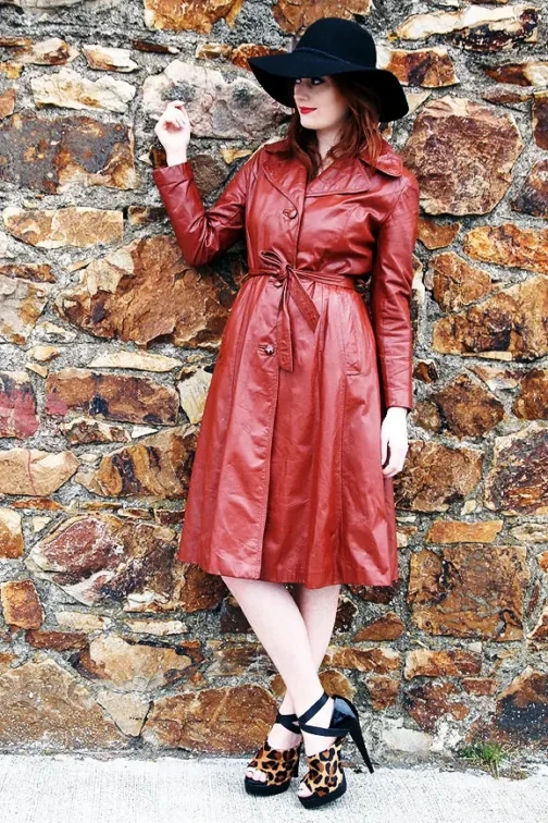 Womens Leather Dress - LD136