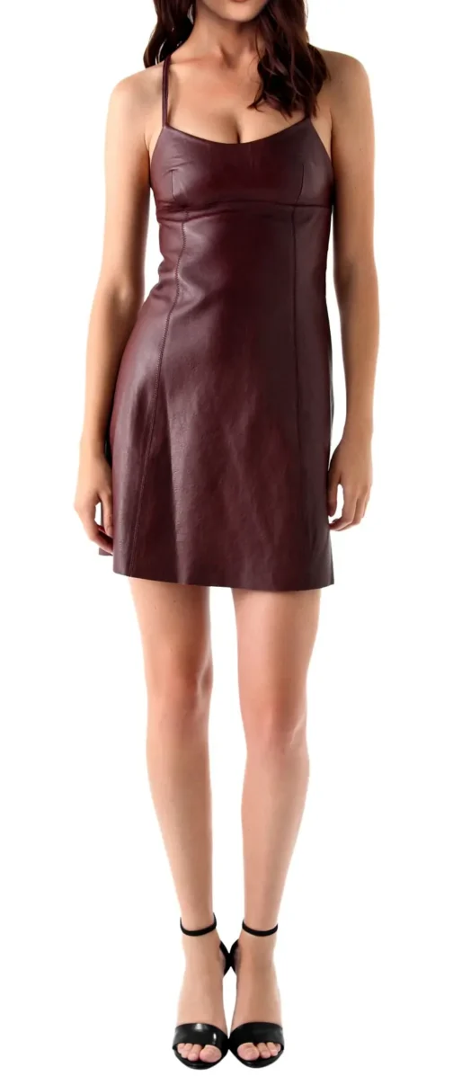 Womens Leather Dress - LD060