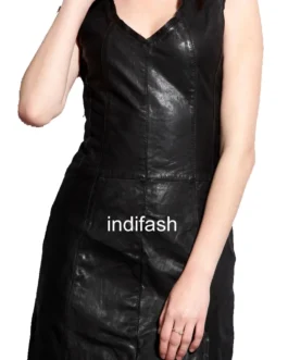 Womens Leather Dress - LD066