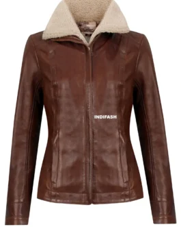 Womens Leather Jacket - LJF102