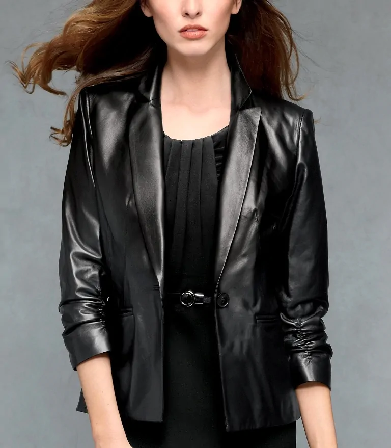 Womens Leather Jacket - LJF144