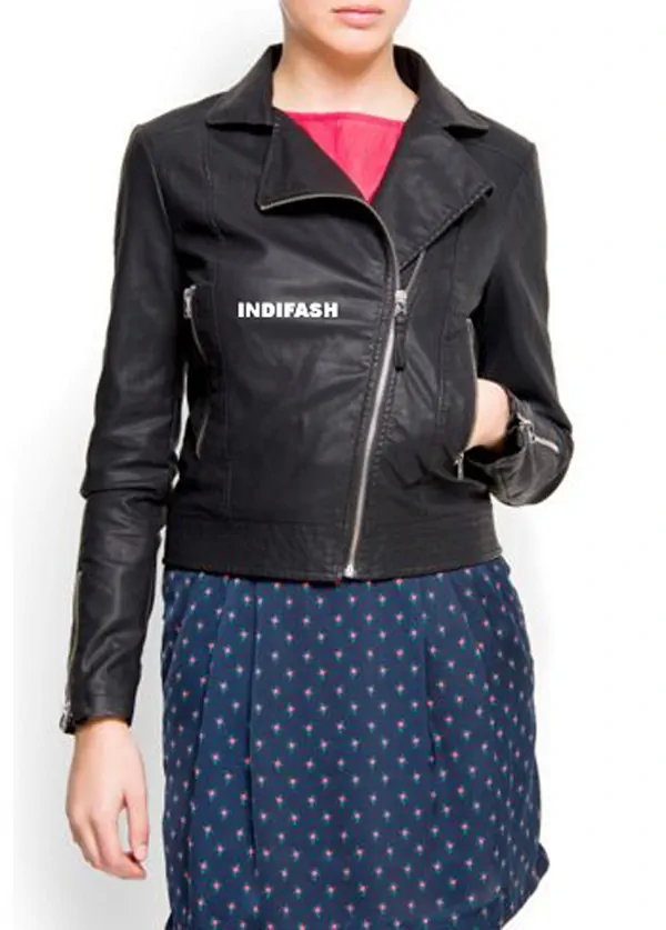 Womens Leather Jacket - LJF016