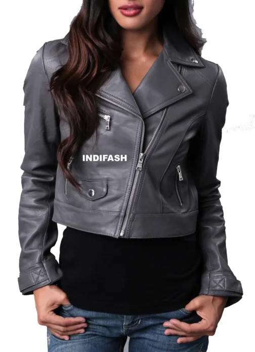 Womens Leather Jacket - LJF025