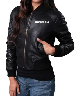 Womens Leather Jacket - LJF026