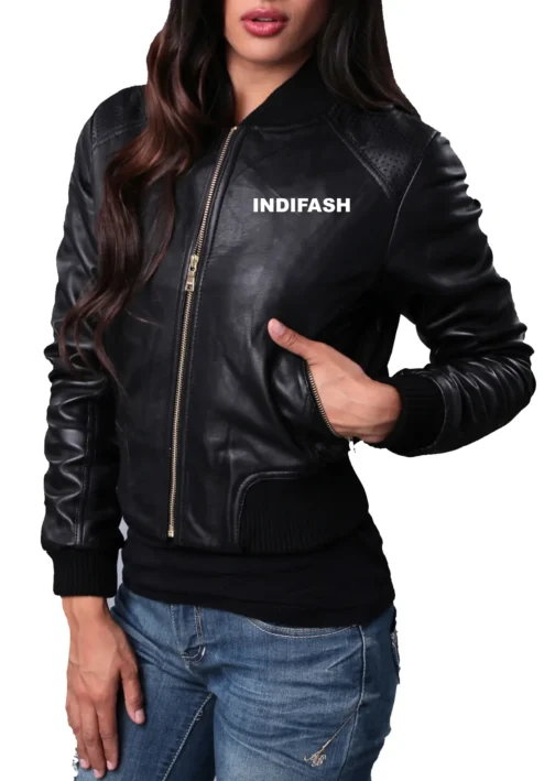 Womens Leather Jacket - LJF026