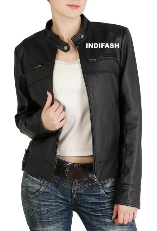 Womens Leather Jacket - LJF031