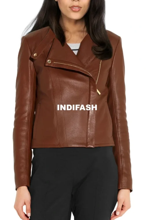 Womens Leather Jacket - LJF034