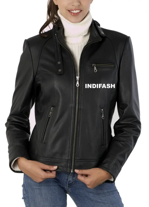 Womens Leather Jacket - LJF039