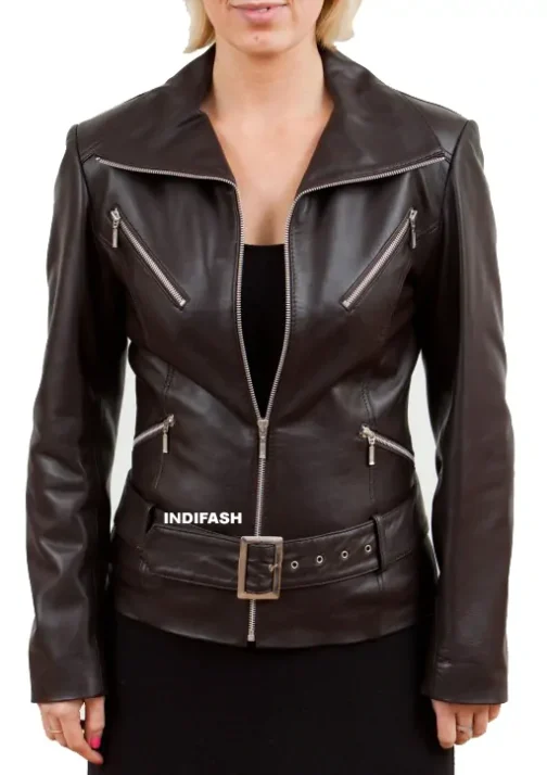 Womens Leather Jacket - LJF040