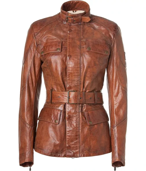 Womens Leather Jacket - LJF066