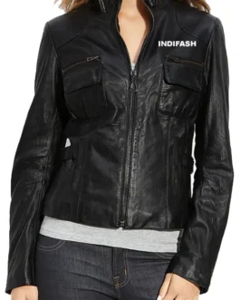 Womens Leather Jacket - LJF009
