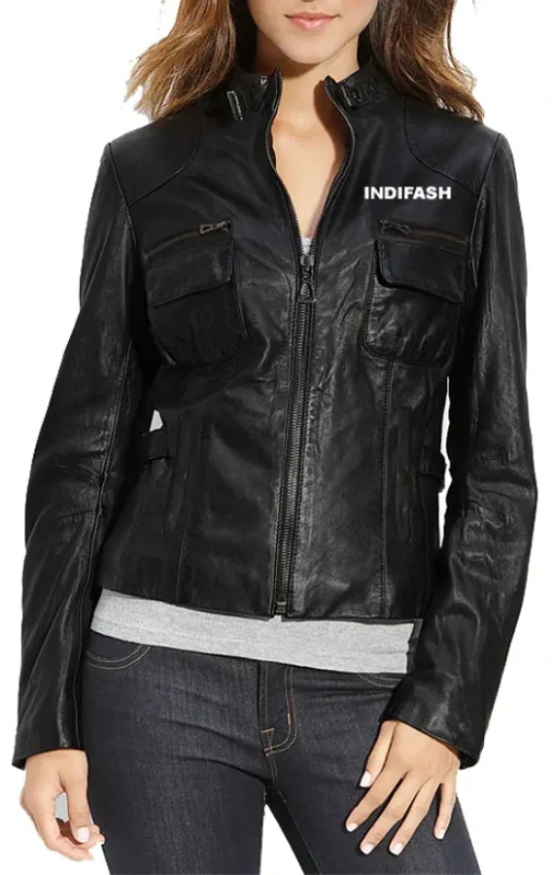 Womens Leather Jacket - LJF009