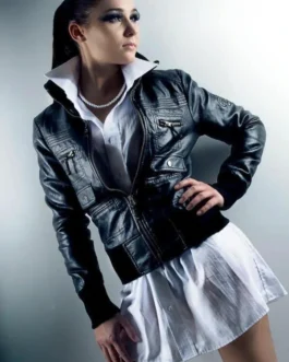 Womens Leather Jacket - LJF095
