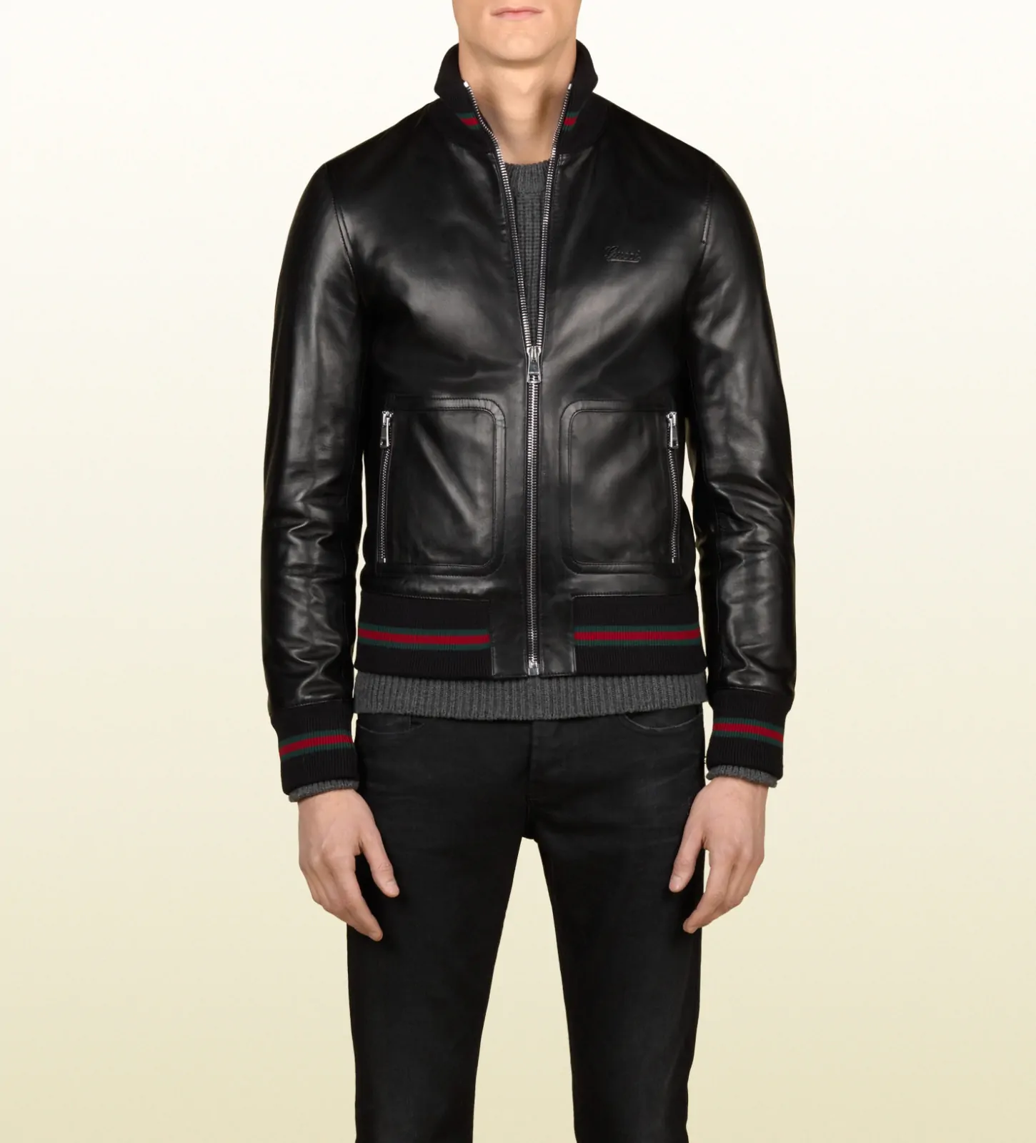 Mens Leather Jacket - LJM115